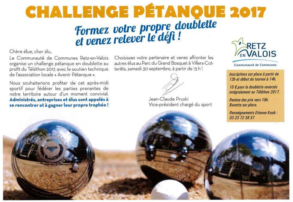 Challenge pétanque 2017